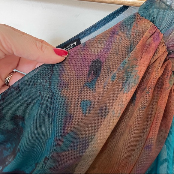 Zara Mesh Asymmetrical Top & Midi Skirt Set S | Screen Worn Cruel Intentions - Picture 7 of 14